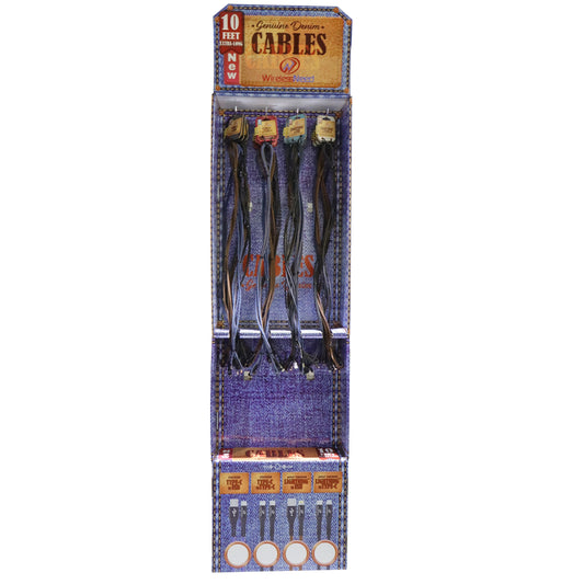 Floor Display Rack for 10ft Cables 120 pieces