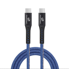 10ft Denim Type-C to Type-C Cable 60W