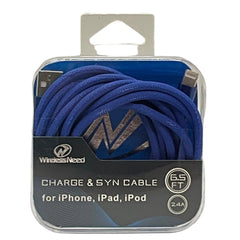 6.5ft USB to Lightning Cable for iPhone in crystal box