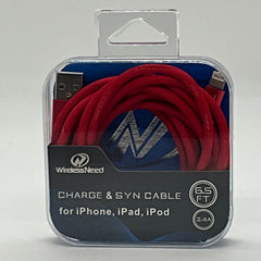 6.5ft USB to Lightning Cable for iPhone in crystal box