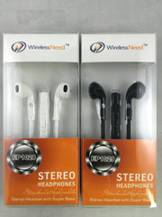 Wired Earphone 3.5mm Connector Stereo Headset in Retail Packaging