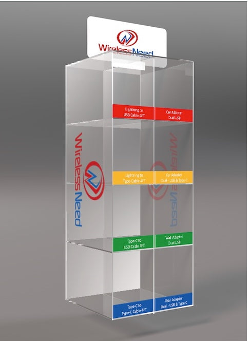 Acrylic Display 8-Tiers - Total 160 items