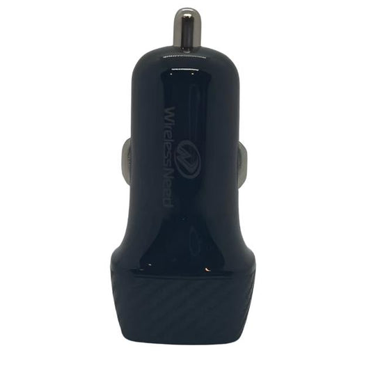 Car Adapter Dual 2.4A USB Carbon Fiber