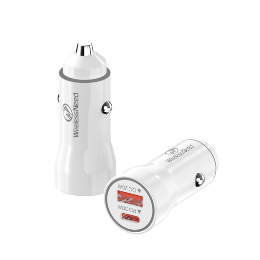 Car Adapter Dual PD30W - QC25W - USB & Type-C PD