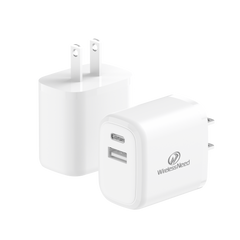 Dual Port Wall Charger USB & Type-C 20W PD